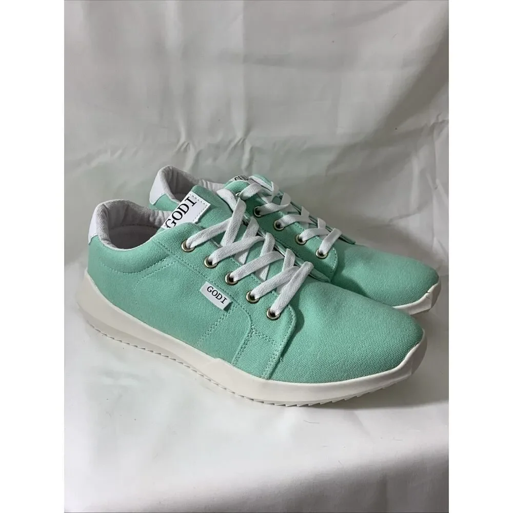 Godi Unisex Sneakers Mens 10 Women’s 11.5 Canvas Nwt Green